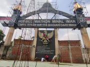 Semangat Kerja Bakti Persiapan Pengecoran Halaman Hubbul Wathon Minal Iman