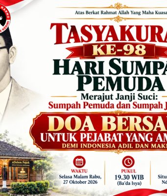 Departemen Pendidikan PCTA Indonesia Akan Gelar Doa Bersama untuk Pejabat Amanah di Hari Sumpah Pemuda